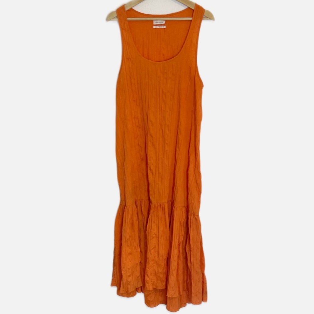 Urban Outfitters Orange Crinkle maxi dress L - Picture 2 of 6